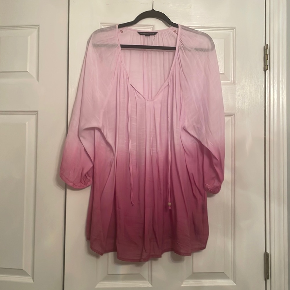 Zac&Rachel ombre pink top 3/4 sleeves in excellent condition